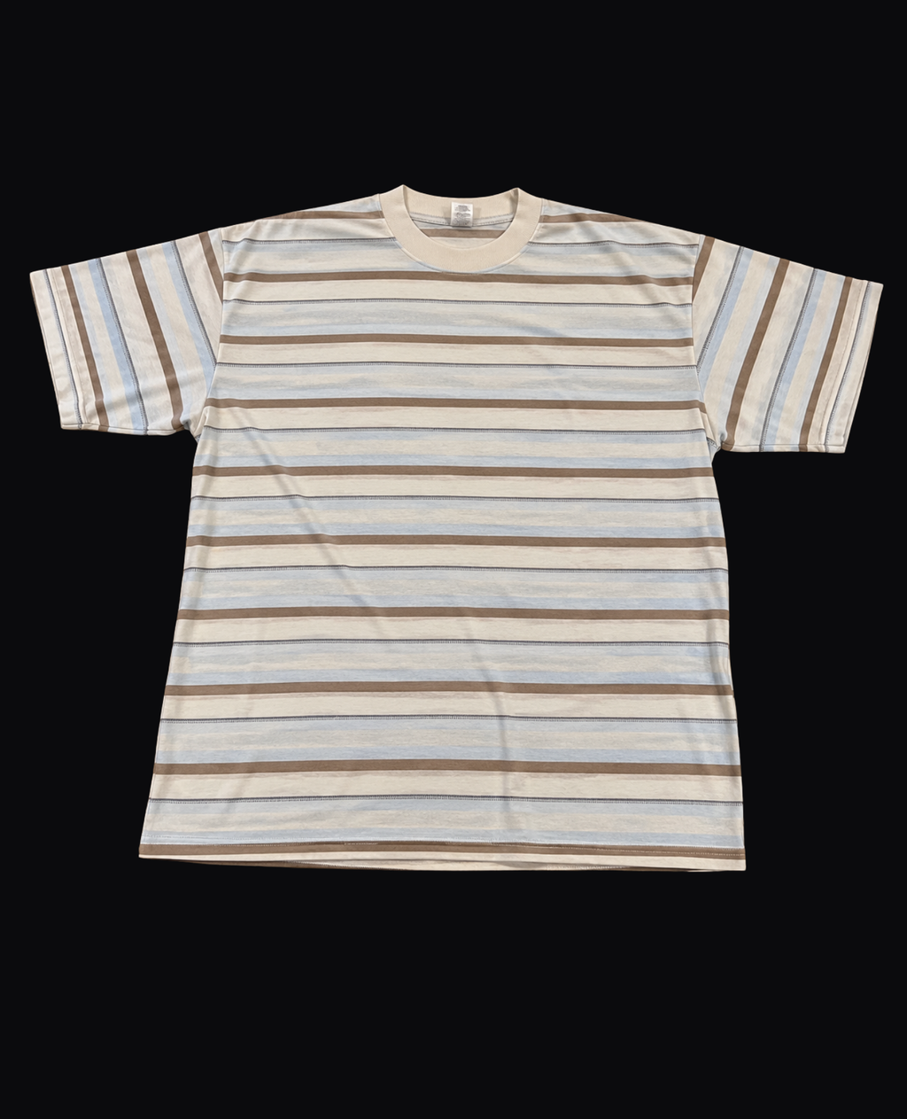 WHITE PATTERNED OVERSIZED TEE