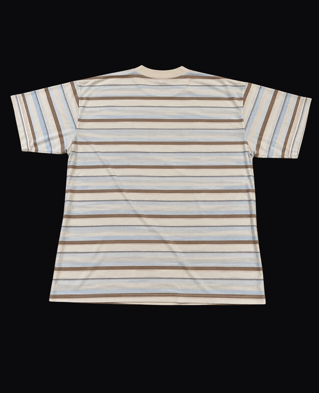 WHITE PATTERNED OVERSIZED TEE