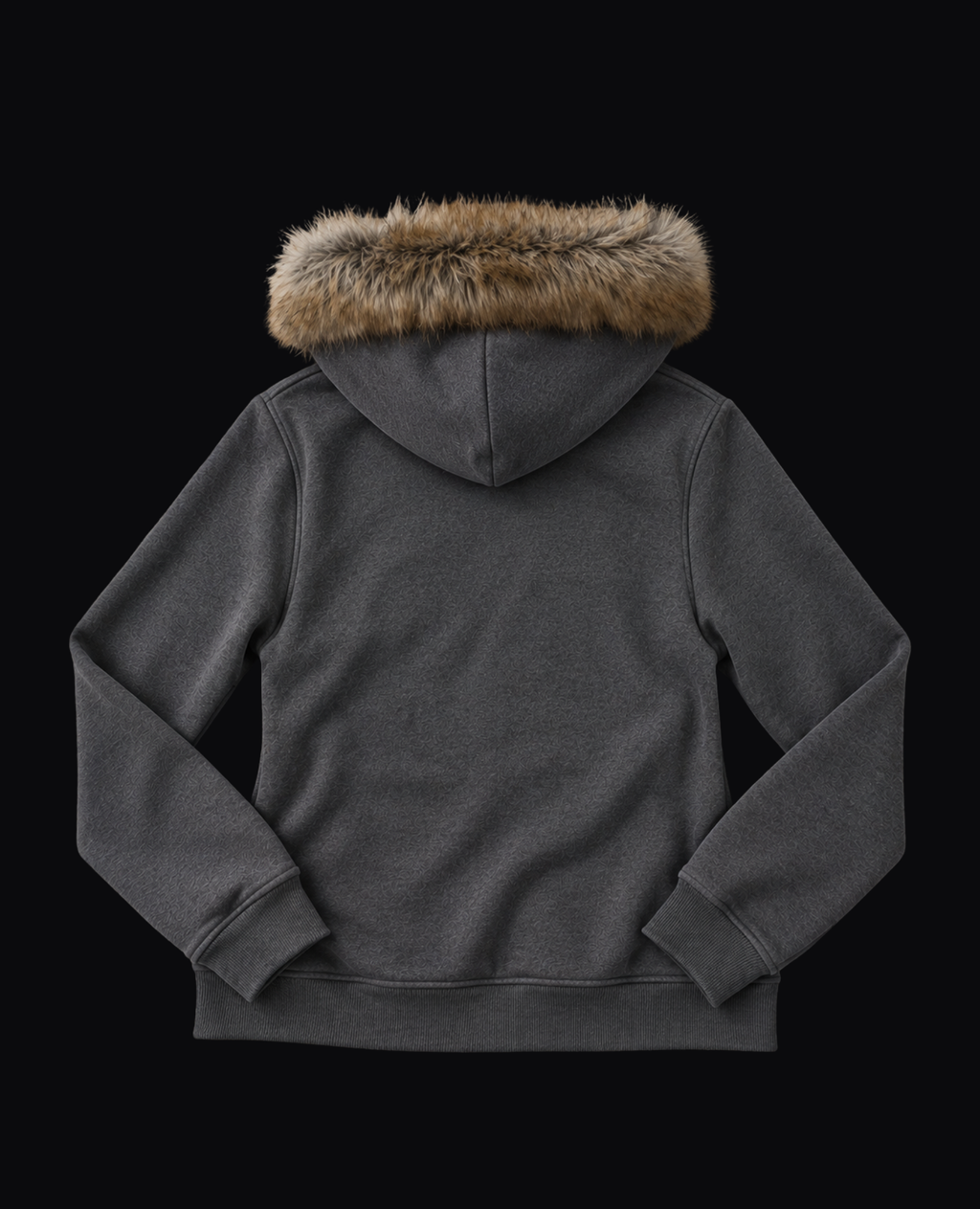GREY NYC FUR-TRIM ZIP HOODIE