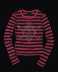 PINK PLUM STRIPED LONG SLEEVE