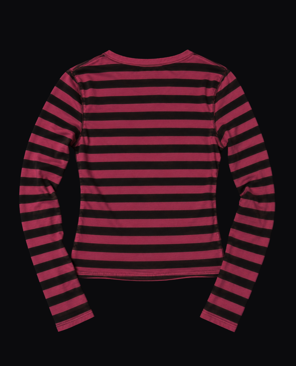 PINK PLUM STRIPED LONG SLEEVE