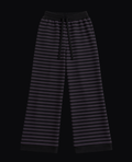 PURPLE STRIPED BAGGY PANTS