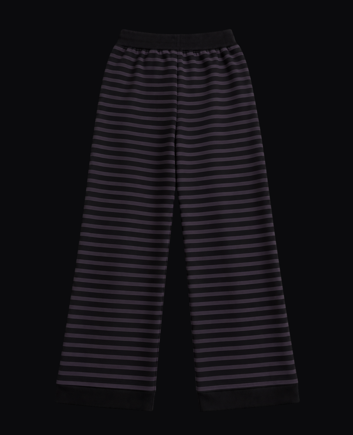 PURPLE STRIPED BAGGY PANTS