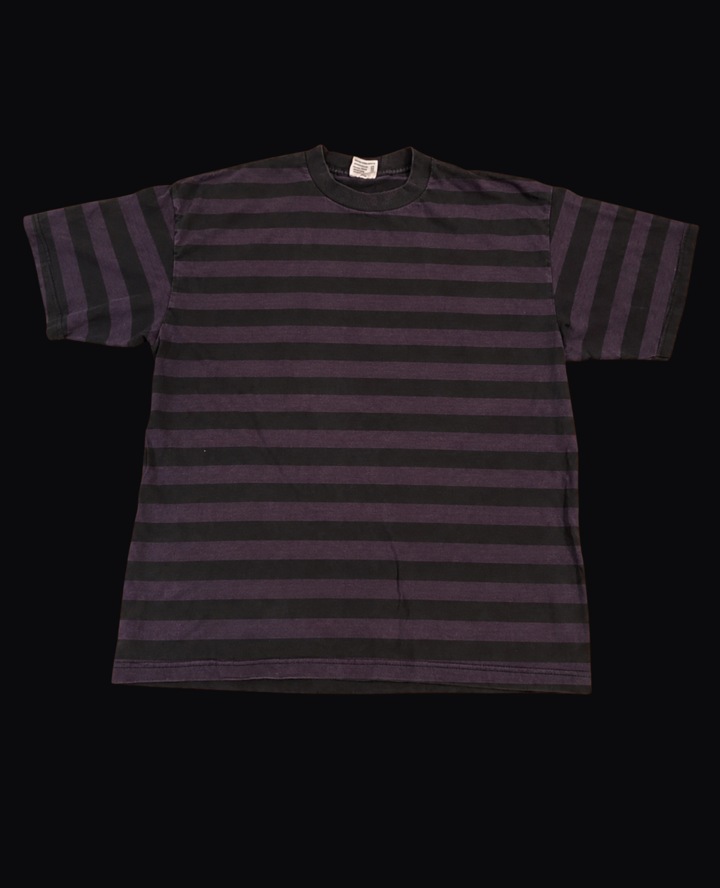 BLACK PLUM STRIPED OVERSIZED TEE