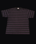BLACK PLUM STRIPED OVERSIZED TEE