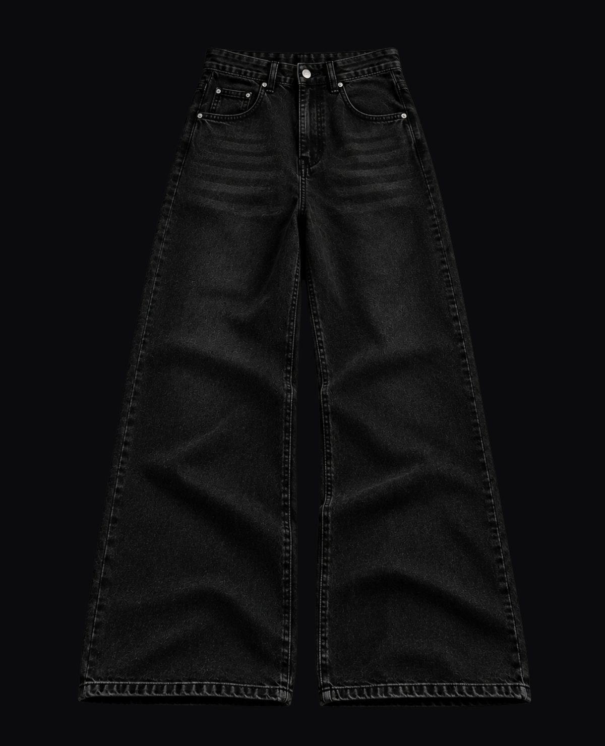 CROSSES BACK PRINT JEANS