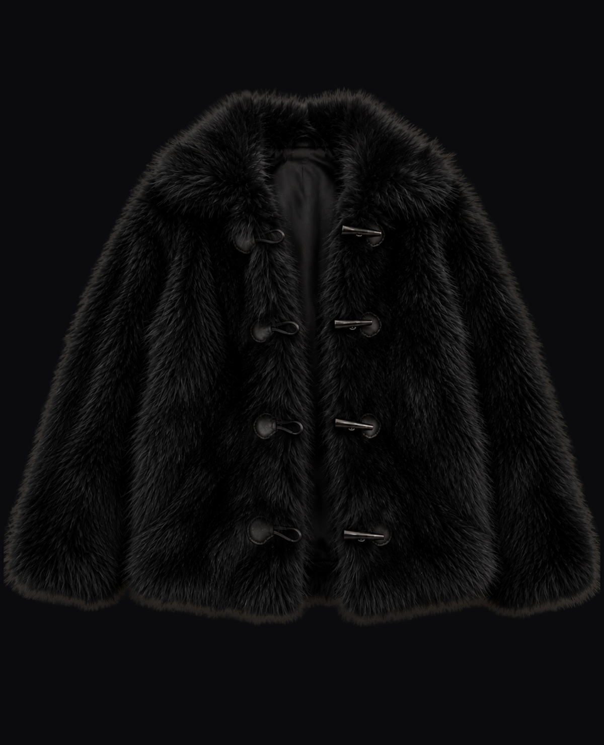 BLACK FUR COAT